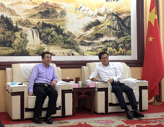 db旗舰厅总裁乔德卫拜访朔州市长熊燕斌